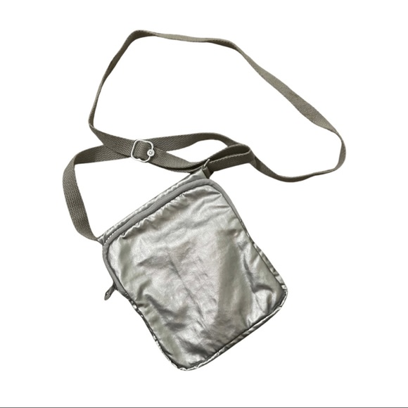 Metallic Silver Kipling Crossbody Bag - Picture 2 of 4